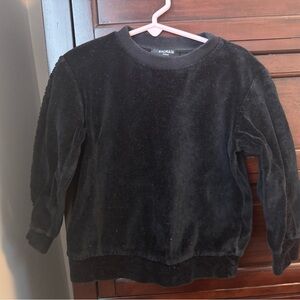 Balmain Velvet Black Crewneck Sweater kids 6a